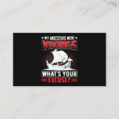 私の先祖はあなたの言い訳のバイキングだった 名刺 (正面)