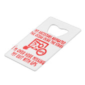 私の先祖は星を使って移動し恋しく思た私は クレジットカード栓抜き (裏面アングル)