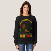 私の先祖を思い出す12番目の黒の自由 スウェットシャツ (正面フル)