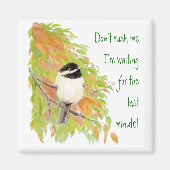 私の先送りおもしろいの鳥のユーモアを急がないの マグネット (正面)