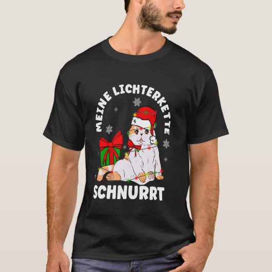私の光の鎖はうなる Christmas 猫 フェアリー li Tシャツ (正面)