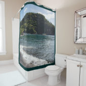 私の入り江とボート シャワーカーテン (インサイチュ)