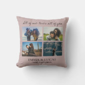 私の全てがあなたの全てを愛している - ロマンチックなカスタムフォト クッション (正面)
