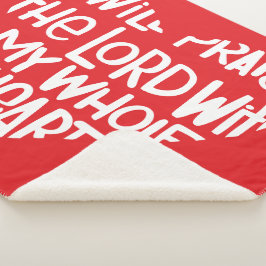 私の全ハート シェルパブランケット