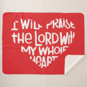 私の全ハート シェルパブランケット (正面(横))