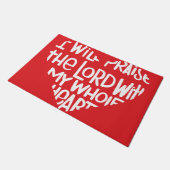 私の全ハート ドアマット (アングル)