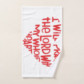 私の全ハート バスタオルセット (ハンドタオル)