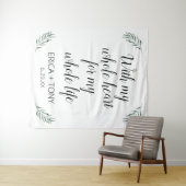 私の全心全霊 ウェディンググリーン パーソナライズド タペストリー (インサイチュ(横))