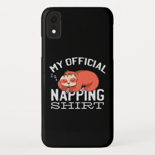 私の公式お昼寝シャツ ナマケモノ iPhone XRケース