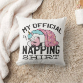 私の公式なおむつシャツ – 怠惰な眠りユニコーン クッション (ブランケット)