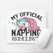 私の公式なおむつシャツ – 怠惰な眠りユニコーン マウスパッド (マウス)