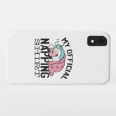 私の公式なおむつシャツ – 怠惰な眠りユニコーン Case-Mate iPhoneケース (裏面(横))