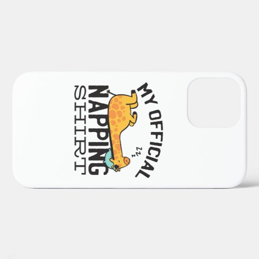 私の公式なおむつシャツ – 怠惰な眠るキリン Case-Mate iPhoneケース (裏面 (横))