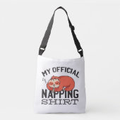 私の公式なナッピングのシャツ – 怠惰な眠るスロース クロスボディバッグ (正面)