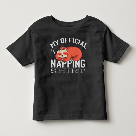 私の公式な昼寝シャツスロース トドラーTシャツ (正面)