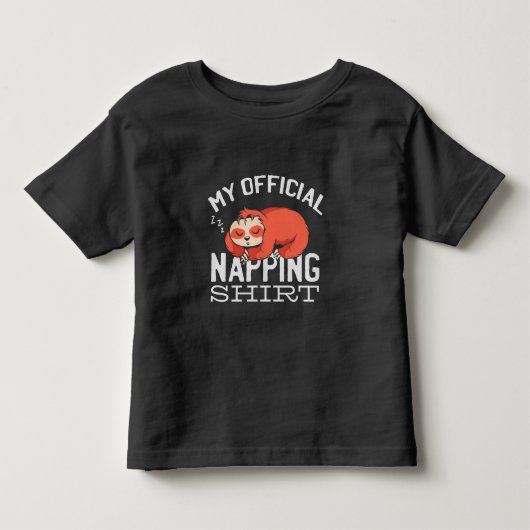 私の公式な昼寝シャツスロース トドラーTシャツ (正面)