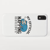 私の公式な昼寝シャツ - 怠惰な寝るナマケモノ Case-Mate iPhoneケース (裏面(横))