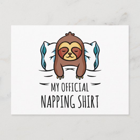 私の公式の寝癖のあるナッピング・シャツはナース ポストカード (正面)