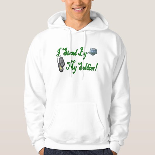 私の兵士のために永続的な高くそして勇敢 パーカ (正面)