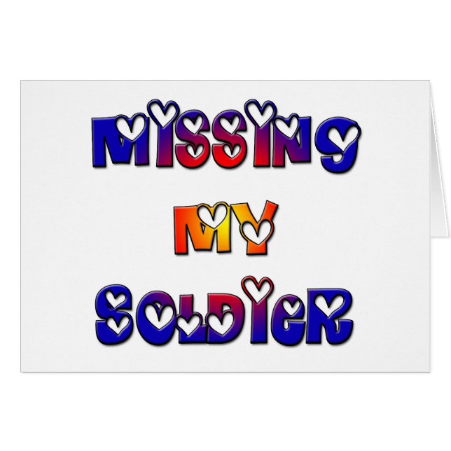 私の兵士を恋しく思うこと (正面横)