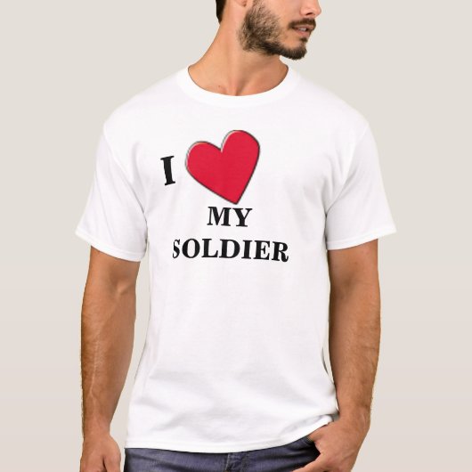 私の兵士を愛して下さい Tシャツ (正面)