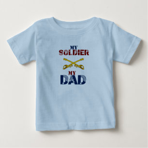 私の兵士私のパパCav ベビーTシャツ