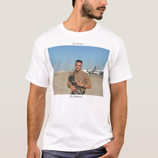 私の兵士。.MYの夫 Tシャツ (正面)