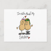 私の兵士Tシャツとギフトについて ポストカード (正面)