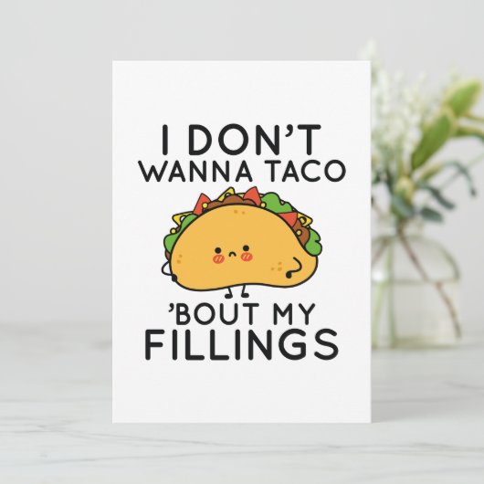 私の具材についてタコしたくない サンキューカード (スタンド正面)