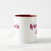 私の内なる悪魔はブログを持っている ツートーンマグカップ (中央)