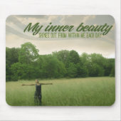「私の内なる美しい」モチベーション肯定 マウスパッド (正面)