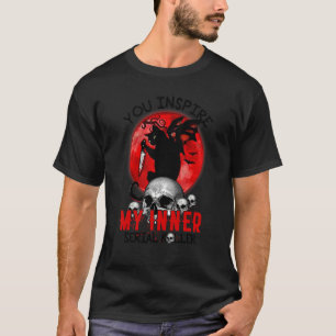私の内なる連続殺人鬼を刺激する 黒猫ハロウィン Tシャツ