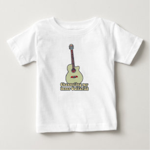 私の内ギタリストをチャネリングおもしろい。ギター引用文 ベビーTシャツ