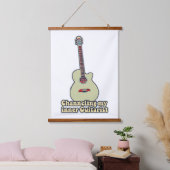 私の内ギタリストをチャネリングおもしろい。ギター引用文 吊り下げ型タペストリー (寝室)