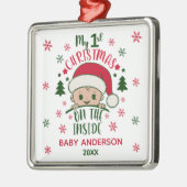 私の内側の最初のクリスマス メタルオーナメント (左)