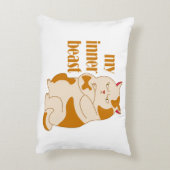 私の内獣怠惰な太った猫のやる気を起こさせる引用文 アクセントクッション (裏面(縦))