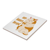 私の内獣怠惰な太った猫のやる気を起こさせる引用文 タイル (側面)