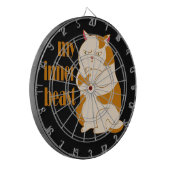 私の内獣怠惰な太った猫のやる気を起こさせる引用文 ダーツボード (正面左)