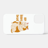私の内獣怠惰な太った猫のやる気を起こさせる引用文 Case-Mate iPhoneケース (裏面 (横))
