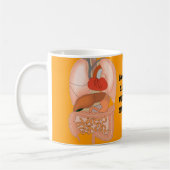 私の内臓、消化が良い器官 コーヒーマグカップ (左)