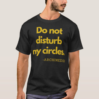 私の円を邪魔しない金ゴールドArchimedes Tシャツ