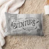 私の冒険と私はあなたの灰色の水色になる ランバークッション (ブランケット)