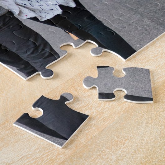 私の写真と結婚し結婚てくれる? ジグソーパズル (側面)