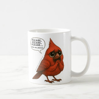 私の写真を撮ってください 面白い カーディナル バード コーヒーマグ コーヒーマグカップ