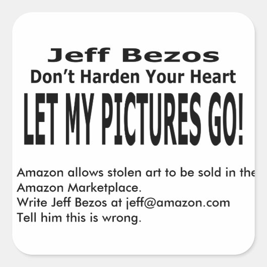 私の写真を！ スクエアシール (正面)