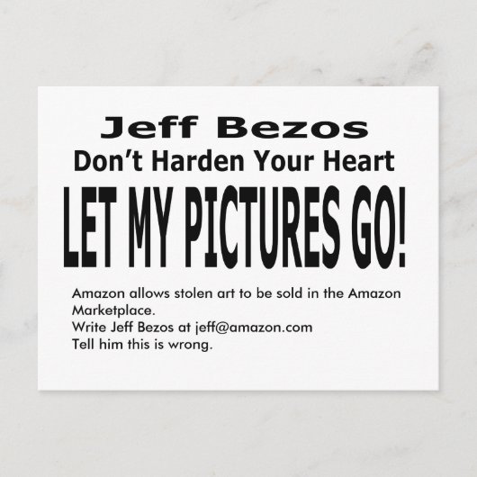 私の写真を！ ポストカード (正面)