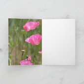 私の写真: 美しさはポピー花 カード (内部)