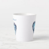 私の冷たいハートパーソナライズされた、 カフェラテマグ (正面)