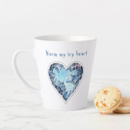 私の冷たいハートパーソナライズされた、 カフェラテマグ