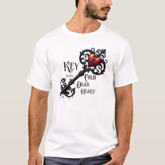私の冷たい死んだハートバレンタインへの鍵 Tシャツ (正面)